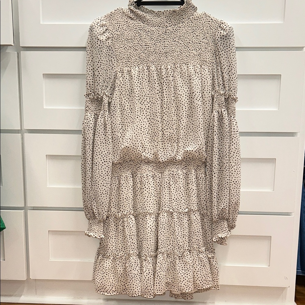 Polka Dot Long Sleeve Dress Size S (NWOT)
